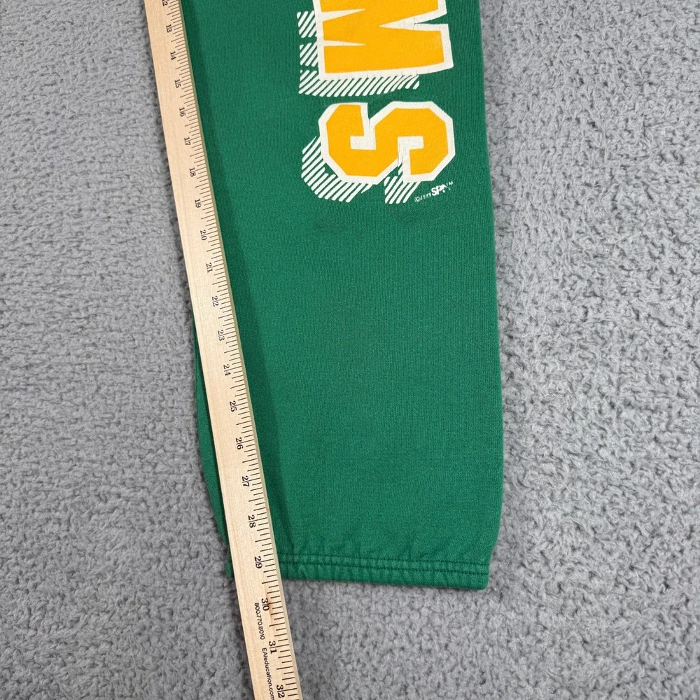 Vintage 1980s CSU Rams Sweatpants Size XL Green Colorado State University